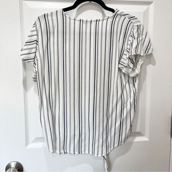 Striped Button Down Top - Picture 2 of 4